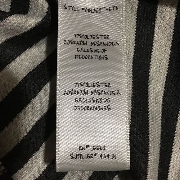 Olsenboye Black Gray Striped Blazer M - Picture 6 of 7